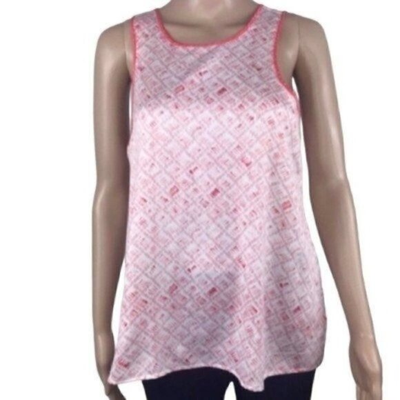 Lou & Grey Sleeveless Keyhole Back Blouse Size Small - Picture 2 of 8